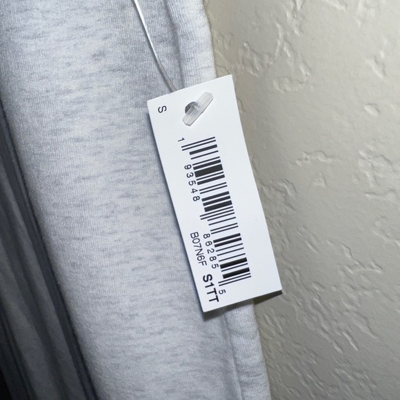 NWT Goodthreads Roll Sleeve Sweatshirt Dress Light Grey Womens Size Small S - Picture 5 of 12